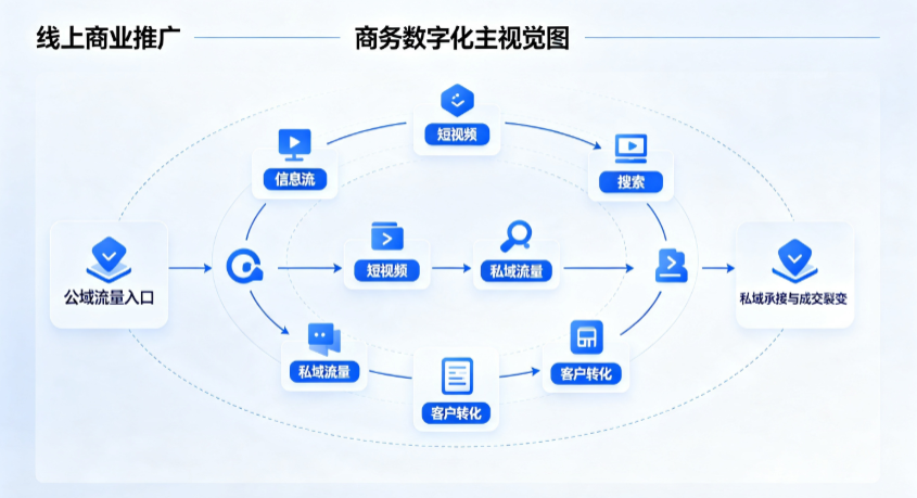 北安市线上商业推广怎么做？全域流量闭环搭建与低成本转化实战指南